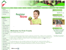 Tablet Screenshot of firstfroots.com.au